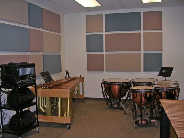 Percussion practice room G118C pictured