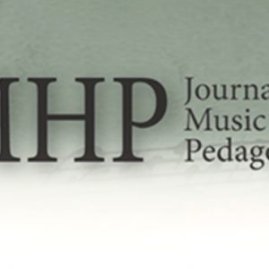 Journal of Music History Padagogy logo pictured. Large initials followed by title.