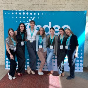 CSU Dance Students Charli Lobben and Cheyenne Babros with CSU Dance Faculty Julia Cooper, Jessica Lovell, Grace Gallagher, Madeline Harvey, and Lisa Morgan.